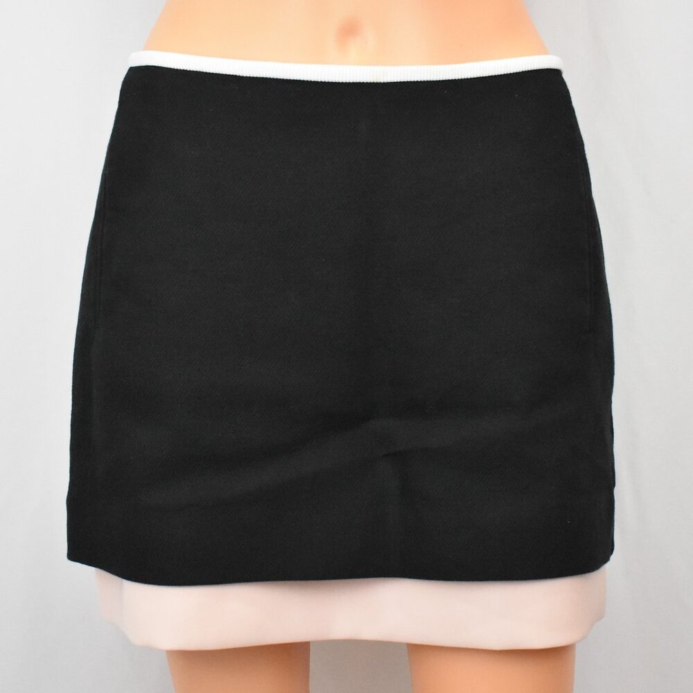 Diane Von Furstenburg Two Tone Skirt Womens 10 Timeless Academia Coquette Career